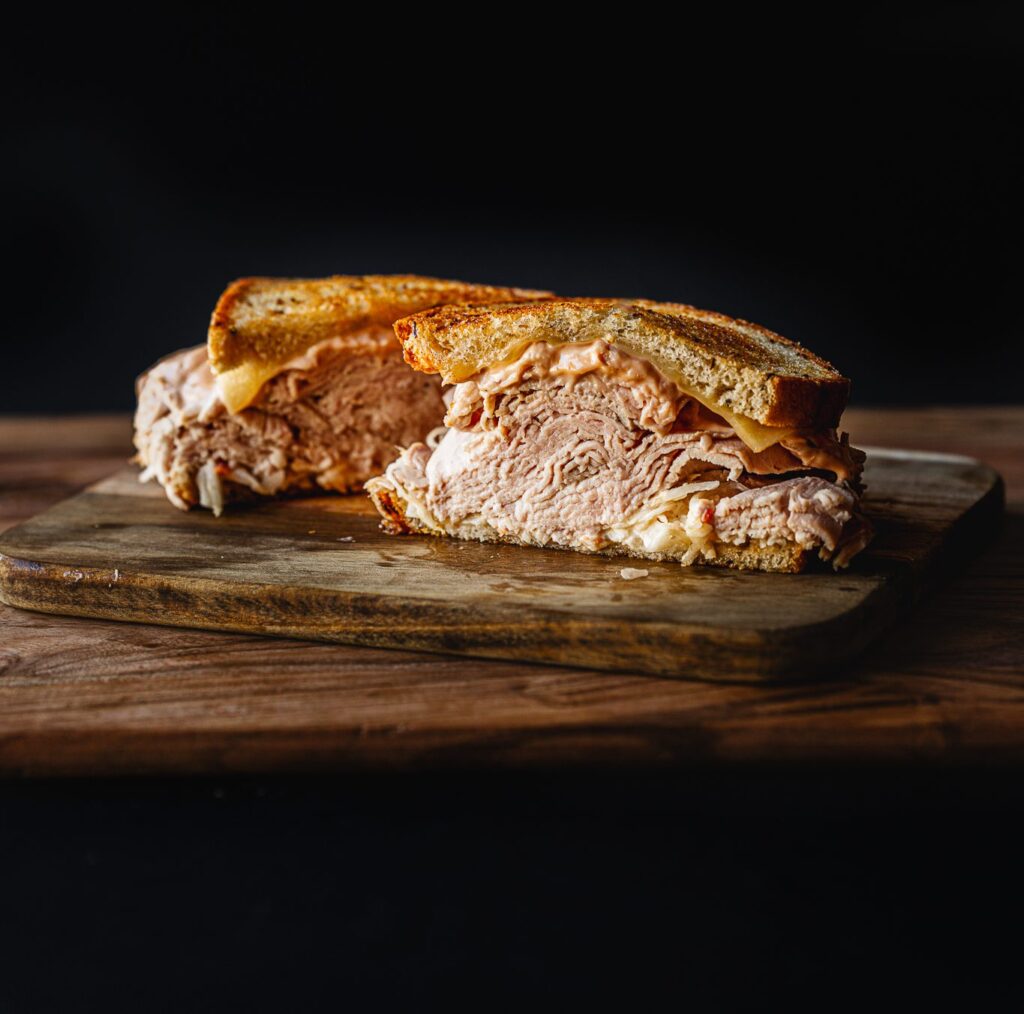 Rueben sandwiches, pastrami sandwiches soups and salads